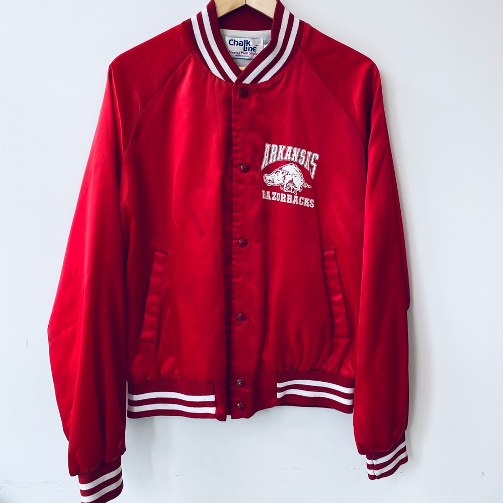 Vintage Arkansas Razorback Chalk Line Jacket